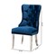 Baxton Studio Honora Contemporary Glam and Luxe Navy Blue Velvet Fabric and Silver Metal 2Piece Dining Chair Set 221-2PC-12910-ZORO - alternate 9